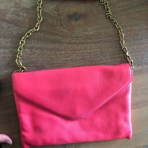 Jcrew hot pink clutch